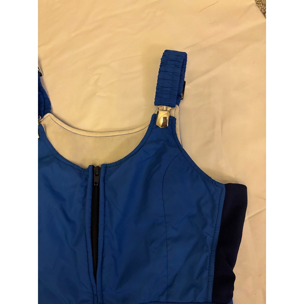 Womens Small Vintage Sportcaster Snow Bib Overalls Blue - Picture 3 of 6